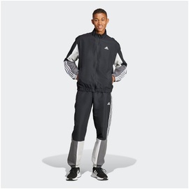 adidas Trainingsanzug ADIDAS SPORTSWEAR "M CB 3S TS" Gr. S, schwarz (black) Herren Sportanzüge Trainingsanzüge
