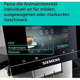 Siemens TQ727D03 Kaffeevollautomat Edelstahl/Schwarz