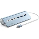 Satechi ST-TCHCRB USB-Kombi-Hub Blau
