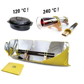SOLAR BROTHER Tragbarer Solarofen Sungood 360 - Silver / Yellow - One Size