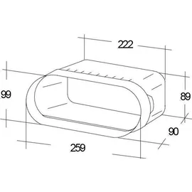 OptimAIRo Adapter Flachkanal Abluftsystem, Bora