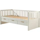 Vipack Kojenbett Fritz 90 x 200 cm Kiefer massiv lackiert weiß