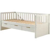 Vipack Kojenbett Fritz 90 x 200 cm Kiefer massiv lackiert weiß