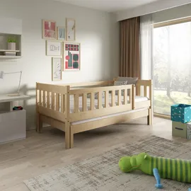 masseno Kinderbett STELLA 80 x 160 cm Kiefer massiv braun