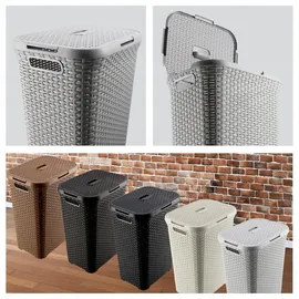 tresice france Curver Natural Style, Laundry Basket 60l, Light Grey