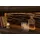 Massivmoebel24 Vitrine Akazie 98 x 40 x 180 cm Dunkelbraun