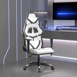 vidaXL Gaming-Stuhl Kunstleder Weiß