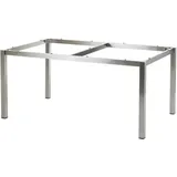 Diamond Garden San Marino Gartentisch 158 x 98 x 66,5 cm Silber/Weiß