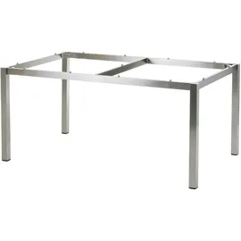 Diamond Garden San Marino Gartentisch 158 x 98 x 66,5 cm Silber/Weiß