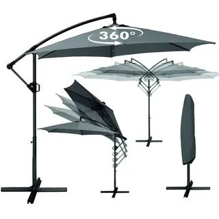 Deuline ALU Ø 300 cm Grau