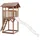 Axi Beach Tower Spielturm Braun mit Rutsche 349 x 111 x 242 cm