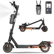 Mega Motion Elektroscooter E-Scooter mit Straßenzulassung ABE 8.5 Zoll Elektroroller mit 400W, APP, 20KM/H, 7,8AH 15KG Gewicht, faltbar, Duales Brems, Zwei Stoßdämpfer, Geeignet für Erwachsene