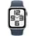 Apple Watch SE 2023 GPS  40 mm Aluminiumgehäuse silber, Sportarmband sturmblau M/L