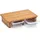 Zeller Schneidebrett-Set Bambus 1 St. 40,5 x 26,5 x 8,5 cm Beige/Braun
