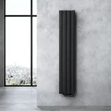 doporro Flachheizkörper 1600 x 300 mm 510 W anthrazit Mittelventil