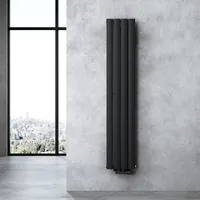 doporro Flachheizkörper 1600 x 300 mm 510 W anthrazit Mittelventil