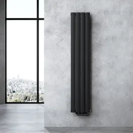 doporro Flachheizkörper 1600 x 300 mm 510 W anthrazit Mittelventil