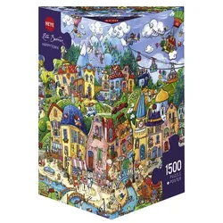 Heye - Triangularpuzzle - Happytown, 1500 Teile