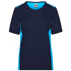 Damen T-Shirt "JN859" - XXL - navy/turquoise