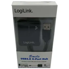 Logilink USB 2.0 Hub 4-Port Smile 4 Port Schwarz