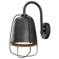 Perugia Wandleuchte lackiertes Aluminium schwarz