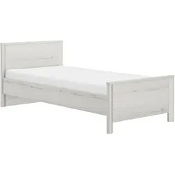 Kinderbett GAMI "Bett Lugano", braun (eiche helvezia gebleicht, eiche helvezia gebleicht, eiche helvezia gebleicht), B:96cm H:80cm L:209cm, Betten