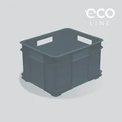 Keeeper - Aufbewahrungseimer 24L in Grau, Kollektion ECO Bruno