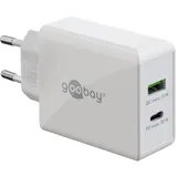 goobay Dual USB-C PD (Power Delivery) Schnellladegerät (30 W) 61674