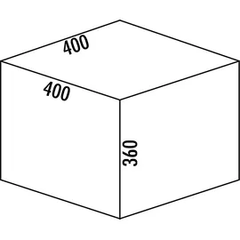 Naber Cox® Box 360 S/400-2, mit Biodeckel, hellgrau.