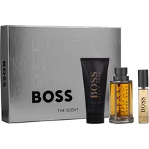 HUGO BOSS Boss The Scent Eau de Toilette 100 ml + Duschgel 100 ml + Eau de Toilette 10 ml Geschenkset 2