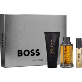 HUGO BOSS Boss The Scent Eau de Toilette 100 ml + Duschgel 100 ml + Eau de Toilette 10 ml Geschenkset 2