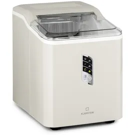 Klarstein Albaron Eiswürfelmaschine Bullet-Eis 12 kg / 24 h 1,5 Ltr. Display Creme