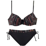 BUFFALO Bügel-Bikini Damen schwarz-bedruckt Gr.36 Cup G