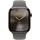 Apple Watch Series 10 GPS + Cellular 42 mm Titangehäuse natur Sportarmband steingrau M/L