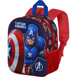 Marvel Captain America Patriot 3D Rucksack 31cm - Blau