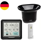 TFA Dostmann RAIN Pro Wetterstation Funk, 35.1160.01, Mit Regenmesser Und Außens