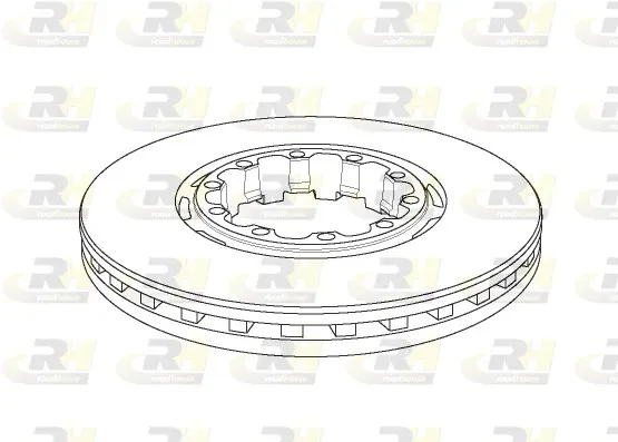 ROADHOUSE nsx115320 Hinterachse belüftet 430mm