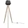 Paco Home Stehlampe E27 Schwarz