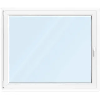 Fenster 130x110 cm, Kunststoff Profil aluplast IDEAL® 4000, Weiß, 1300x1100 mm, einteilig festverglast, 2-fach Verglasung, individuell konfigurieren