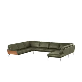 Nils Olsen Wohnlandschaft Leder 404 cm Grün