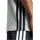 adidas Essentials 3-Streifen Single Jersey Kurzarm-T-Shirt Medium Grey Heather / Black S