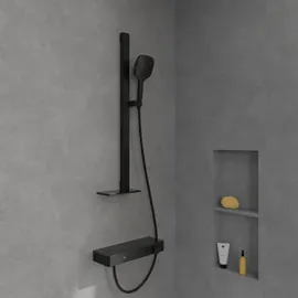 Villeroy & Boch Infinity Showers Duschgarnitur TVS110002000K5 230x110x900mm, eckig, matt black