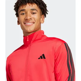 adidas SPORTSWEAR BASIC 3 STRIPES TRICOT TRACKSUIT, pure ruby, XXL