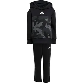 adidas Seasonal Essentials Camo Fleece Jogginganzug Kleinkinder schwarz|weiß 110-116cm 5-6J