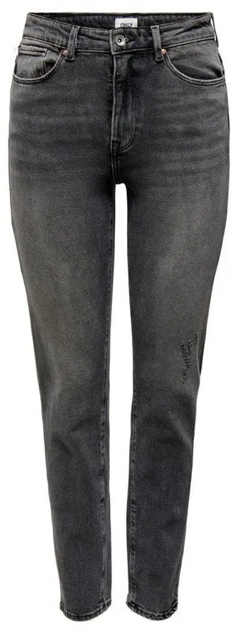 ONLY High-waist-Jeans High Waist Jeans Hose ONLEMILY ANKLE Denim Pants (1-tlg) 3681 in Grau grau 27W / 32L