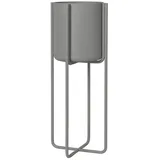 BLOMUS Pflanzgefäß mit Gestell -KENA- steel gray