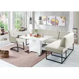 exxpo - sofa fashion Eckbank »Affogato, bequem und elegant, hochwertige Detailverarbeitung«, Frei im Raum stellbar