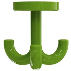 HEWI Serie 477/801 Dreifachhaken, Accessoires, maigrün glänzend