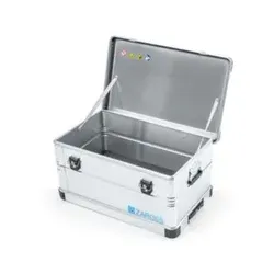 ZARGES Alu-Rollbox, HxLxB 385x800x500mm, 105l, Wände mit umlaufenden Sicken, 2 Rollen