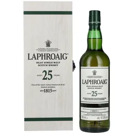 Laphroaig 25 Years Whisky 47,3% Vol. 0,7l in Geschenkbox aus Holz